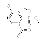 2-chloro-4-dimethoxyphosphoryl-5-nitropyrimidine结构式