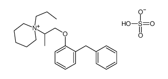 1-[1-(2-benzylphenoxy)propan-2-yl]-1-propylpiperidin-1-ium,hydrogen sulfate结构式