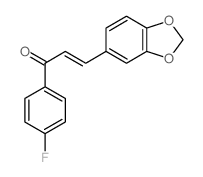 2-Propen-1-one,3-(1,3-benzodioxol-5-yl)-1-(4-fluorophenyl)-结构式