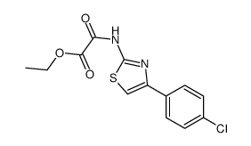ethyl 2-[[4-(4-chlorophenyl)-1,3-thiazol-2-yl]amino]-2-oxoacetate结构式