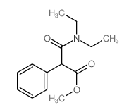 methyl 2-(diethylcarbamoyl)-2-phenyl-acetate结构式