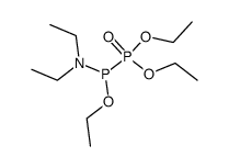 diethyl ((diethylamino)(ethoxy)phosphanyl)phosphonate结构式