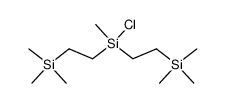 ((chloro(methyl)silanediyl)bis(ethane-2,1-diyl))bis(trimethylsilane)结构式