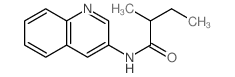 2-methyl-N-quinolin-3-yl-butanamide structure