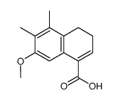 7-methoxy-5,6-dimethyl-3,4-dihydronaphthalene-1-carboxylic acid结构式
