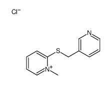 1-methyl-2-(pyridin-3-ylmethylsulfanyl)pyridin-1-ium,chloride Structure