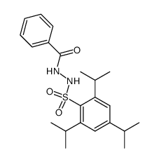 N-benzoyl-N'-2,4,6-triisopropylbenzenesulphonylhydrazine Structure