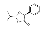 (5S)-2-isopropyl-5-phenyl-1,3-dioxolan-4-one结构式