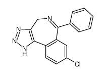 8-chloro-6-phenyl-2,4-dihydrotriazolo[4,5-d][2]benzazepine Structure