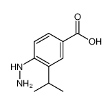 Benzoic acid, 4-hydrazino-3-(1-methylethyl)- (9CI) Structure