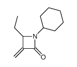 1-cyclohexyl-4-ethyl-3-methylideneazetidin-2-one结构式