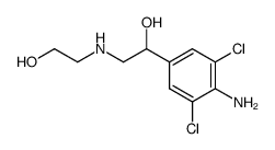 1-(4-Amino-3,5-dichloro-phenyl)-2-(2-hydroxy-ethylamino)-ethanol Structure