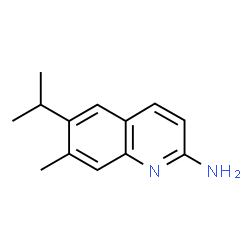 2-Quinolinamine,7-methyl-6-(1-methylethyl)-(9CI) structure