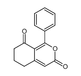 3,8-dioxo-1-phenyl-5,6,7,8-tetrahydro-3H-2-benzopyran结构式