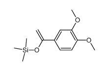 1,2-dimethoxy-4-[1-[(1,1-dimethylethyl)dimethylsilyloxy]ethenyl]benzene Structure