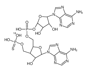 adenyl-5'-O-phosphorothioate-(3'-5')adenosine structure