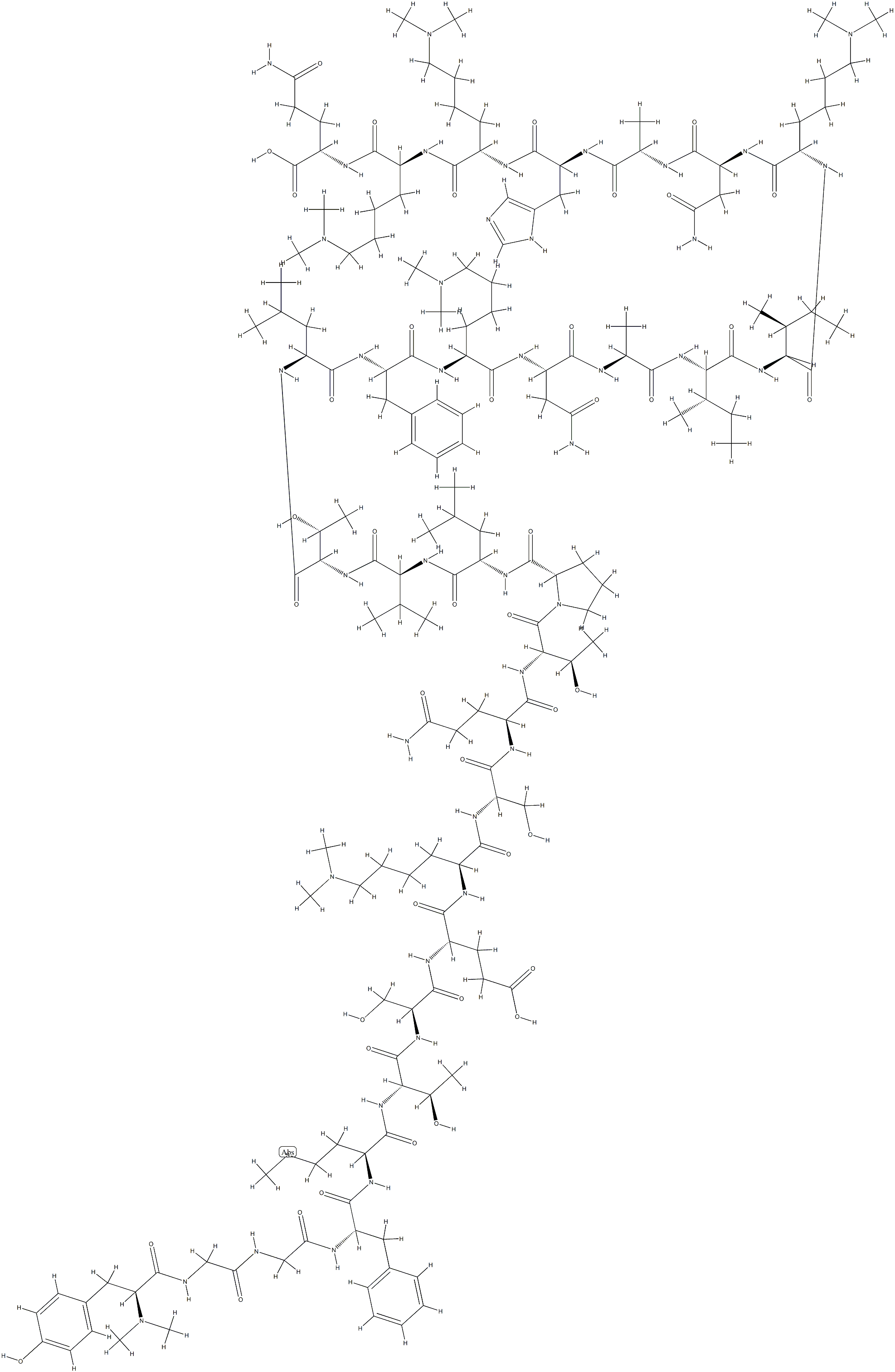 N-dimethyl beta-endorphin结构式