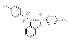 Benzenesulfonamide,4-methyl-N-[2-[[(4-methylphenyl)sulfonyl]oxy]phenyl]- Structure