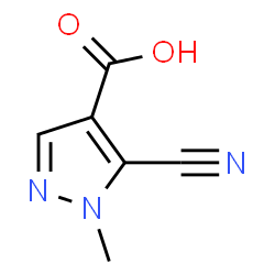 1H-Pyrazole-4-carboxylicacid,5-cyano-1-methyl-(9CI) Structure