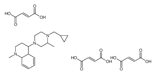 1-(3-Dimethylamino-1-phenylpropyl)-4-(cyclopropylmethyl)piperazine tri s(hydrogen maleate) Structure