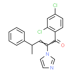 2-Penten-1-one,1-(2,4-dichlorophenyl)-2-(1H-imidazol-1-yl)-4-phenyl-结构式