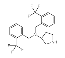 (3S)-N,N-bis[[2-(trifluoromethyl)phenyl]methyl]pyrrolidin-3-amine Structure