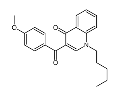 3-(4-methoxybenzoyl)-1-pentylquinolin-4-one结构式