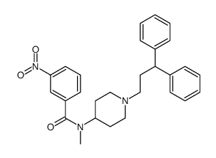 N-[1-(3,3-diphenylpropyl)piperidin-4-yl]-N-methyl-3-nitrobenzamide结构式