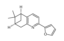 (1S,9S)-5-furan-2-yl-10,10-dimethyl-6-aza-tricyclo[7.1.1.02,7]undeca-2(7),3,5-triene结构式