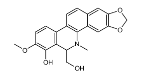 13-(hydroxymethyl)-2-methoxy-12-methyl-13H-[1,3]benzodioxolo[5,6-c]phenanthridin-1-ol结构式