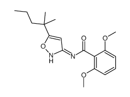 2,6-dimethoxy-N-[5-(2-methylpentan-2-yl)-1,2-oxazol-3-yl]benzamide Structure