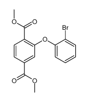 dimethyl 2-(2-bromophenoxy)benzene-1,4-dicarboxylate结构式