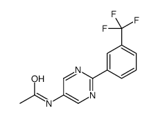 N-[2-[3-(trifluoromethyl)phenyl]pyrimidin-5-yl]acetamide Structure