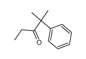 2-methyl-2-phenylpentan-3-one结构式