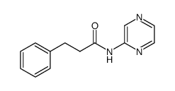 3-phenyl-N-(pyrazin-2-yl)propanamide结构式