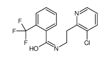 N-[2-(3-chloropyridin-2-yl)ethyl]-2-(trifluoromethyl)benzamide结构式