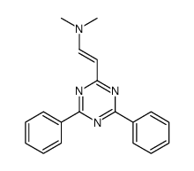 2-(4,6-diphenyl-1,3,5-triazin-2-yl)-N,N-dimethylethenamine Structure
