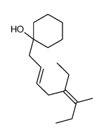 1-(5-ethyl-6-methylocta-2,5-dienyl)cyclohexan-1-ol Structure