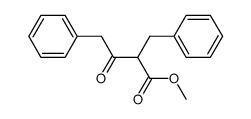 methyl 2-benzyl-3-oxo-4-phenylbutanoate Structure