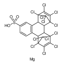 2-NAPHTHALENESULFONIC ACID, MG SALT-BIS- (HEXA-CL-CYCLOPENTADIENE)ADDUCT, TE Structure