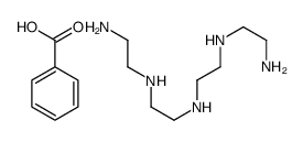 benzoic acid, compound with N-(2-aminoethyl)-N'-[2-[(2-aminoethyl)amino]ethyl]ethyl-1,2-diamine结构式