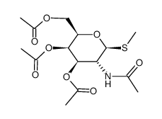 .beta.-D-Galactopyranoside, methyl 2-(acetylamino)-2-deoxy-1-thio-, 3,4,6-triacetate结构式