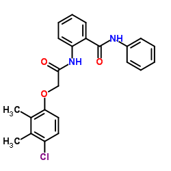 2-{[(4-Chloro-2,3-dimethylphenoxy)acetyl]amino}-N-phenylbenzamide结构式