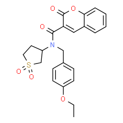 N-(1,1-dioxidotetrahydrothiophen-3-yl)-N-(4-ethoxybenzyl)-2-oxo-2H-chromene-3-carboxamide picture