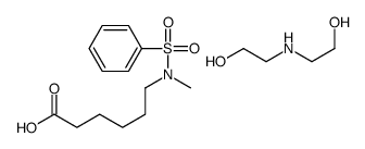 6-[methyl(phenylsulphonyl)amino]hexanoic acid, compound with 2,2'-iminodiethanol (1:1) structure