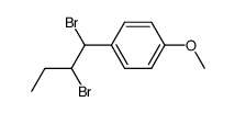 4-(1,2-dibromo-butyl)-anisole结构式