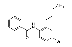 benzoic acid-[2-(3-amino-propyl)-4-bromo-anilide]结构式