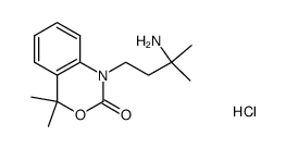 1-(3-amino-3-methylbutyl)-4,4-dimethyl-1,4-dihydro-benzo[d][1,3]oxazin-2-one hydrochloride Structure