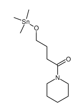 1-(piperidin-1-yl)-4-((trimethylstannyl)oxy)butan-1-one Structure