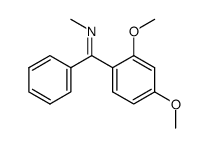 N-(2,4-dimethoxy-α-phenylbenzylidene)methylamine结构式